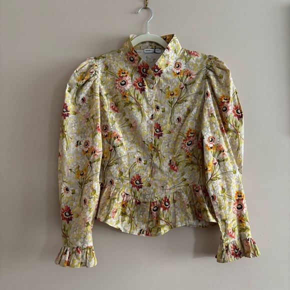 NWT Batsheva x Laura Ashley Grace Blouse in Witton Floral Sz 10 - Picture 6 of 15